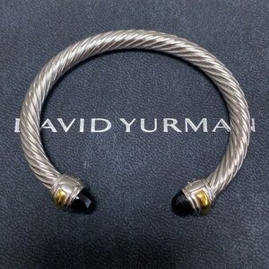 David Yurman Silver and Black Bracelet